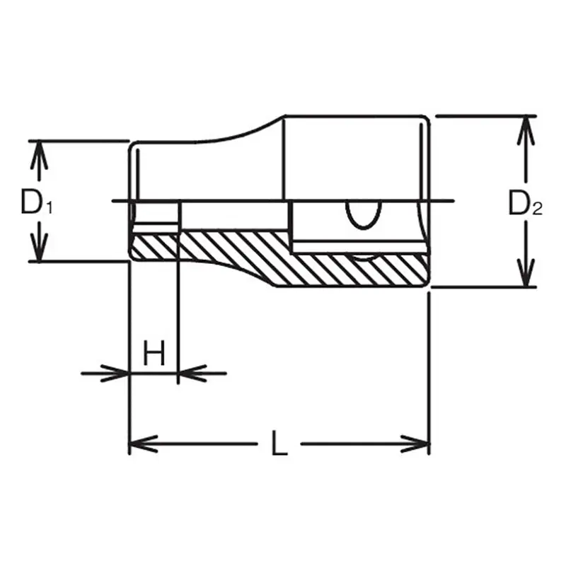 1/2 Sq. Dr. TORXplus® 20EPRL Low Profile Socket - Length 37mm - Image 2
