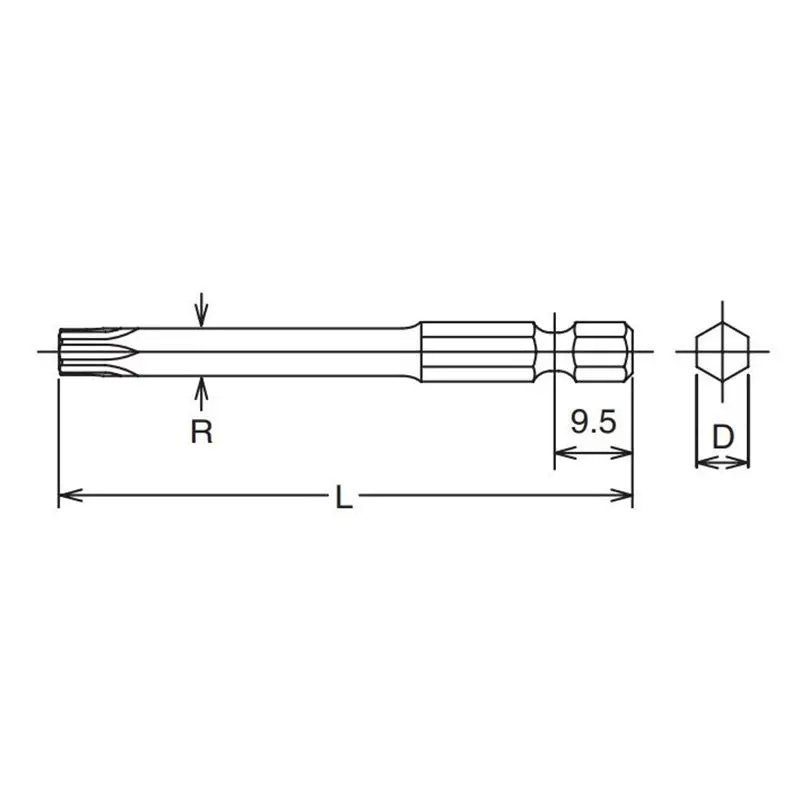 1/4 Hex Dr. Bit TORXPLUS 27IP Length 70mm - Image 2