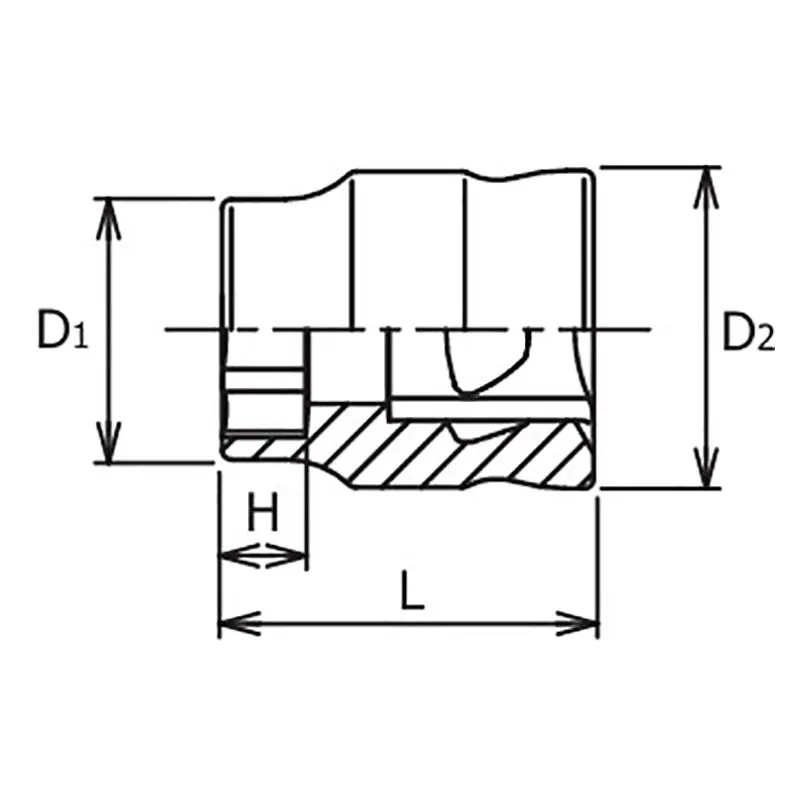 1/4 Sq. Dr. Z-Series 6 point chrome Metric Socket  4mm - Image 2