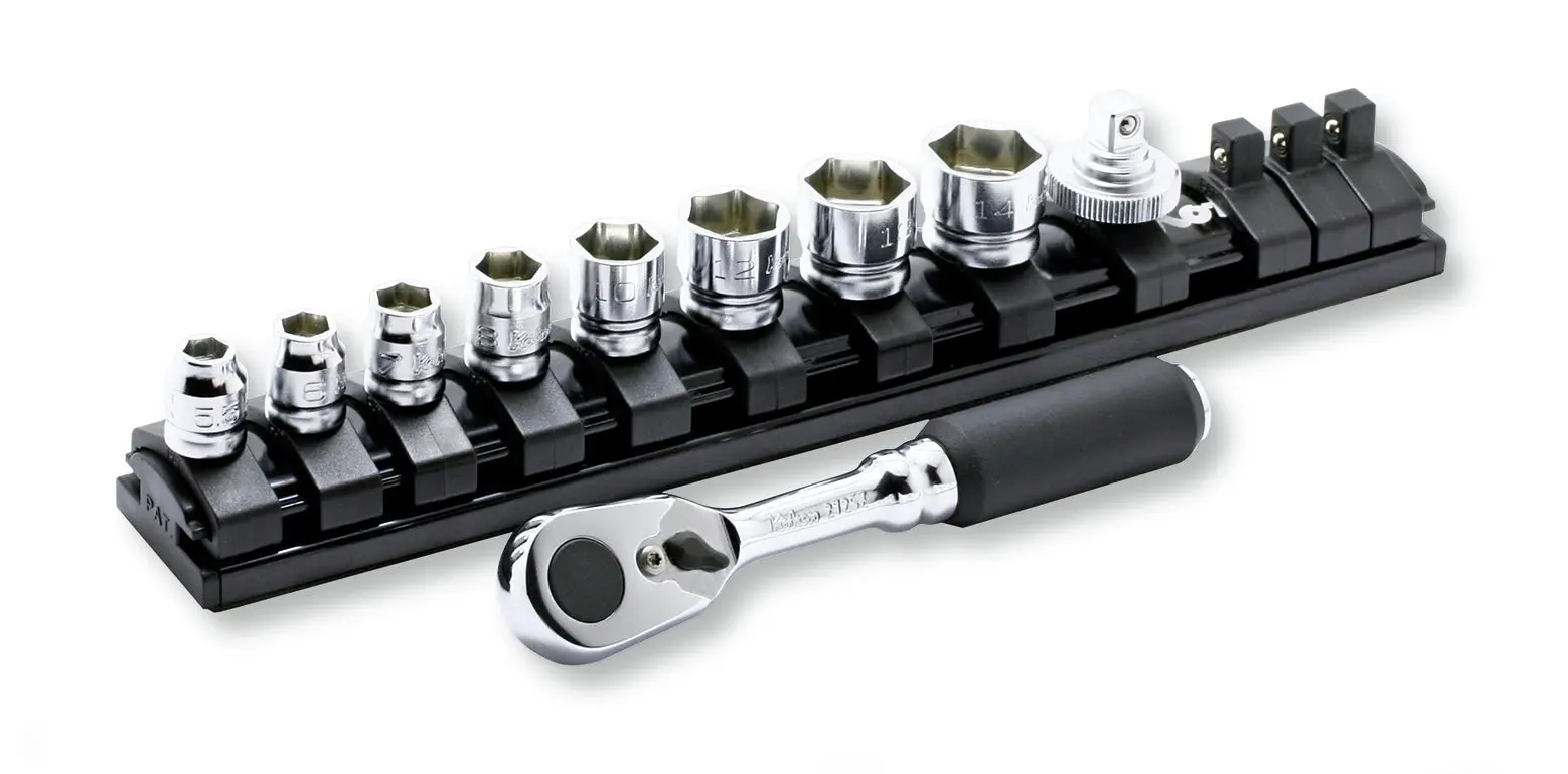 1/4 Sq. Dr. 10 Piece Z-Series 72 Tooth Ratchet, 6-Point Socket Set 5.5-14mm