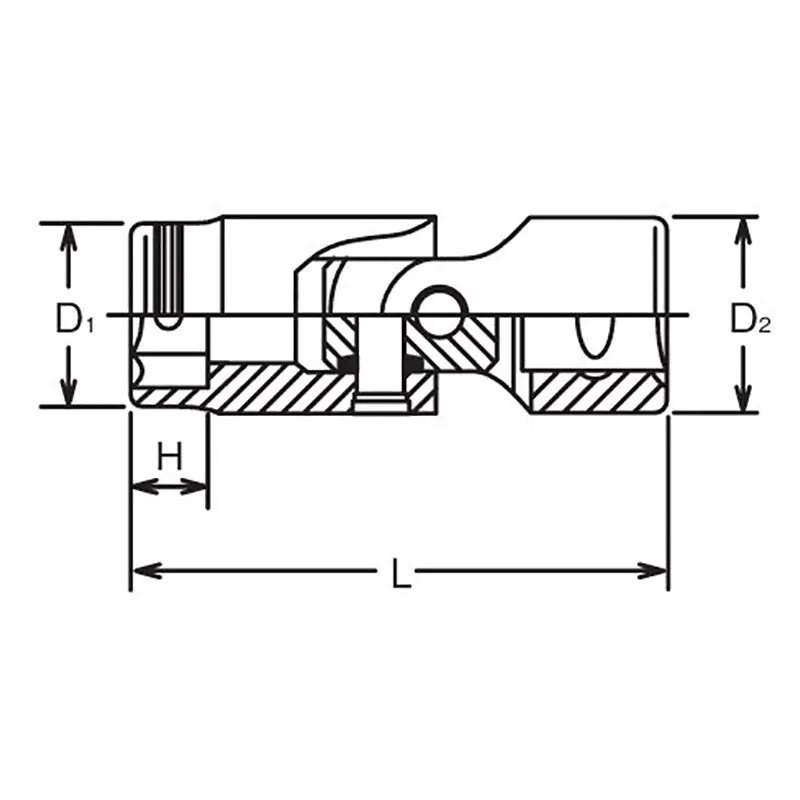 1/4 Sq. Dr. Universal NUT GRIP® Socket - 15mm - Image 2