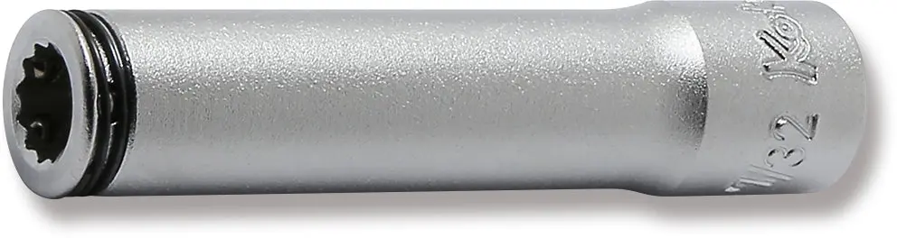 1/4" Sq. Drive 12-Point SAE Deep Nut Grip Socket in 7/32