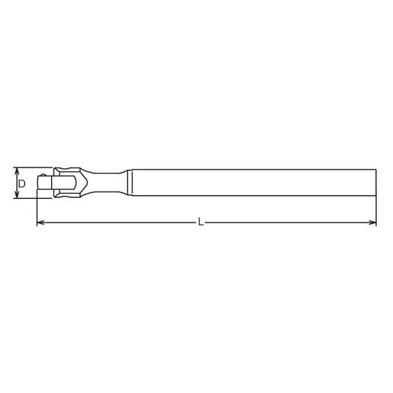 1 Sq. Dr. Hinge Head    Length 200mm - Image 2