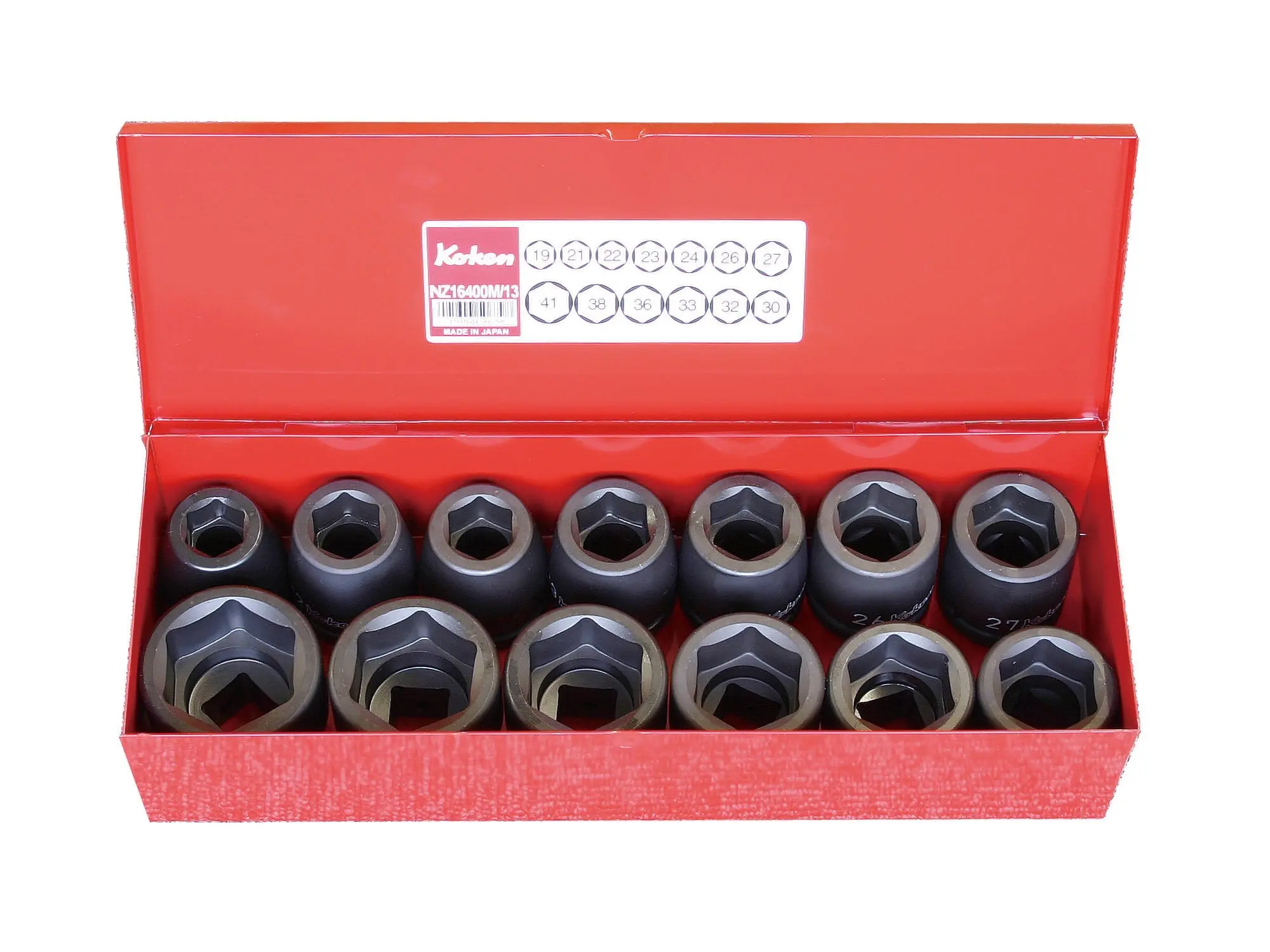 13 Piece 3/4 Sq. Dr. Impact Metric 6-Point Socket Set 19-41mm