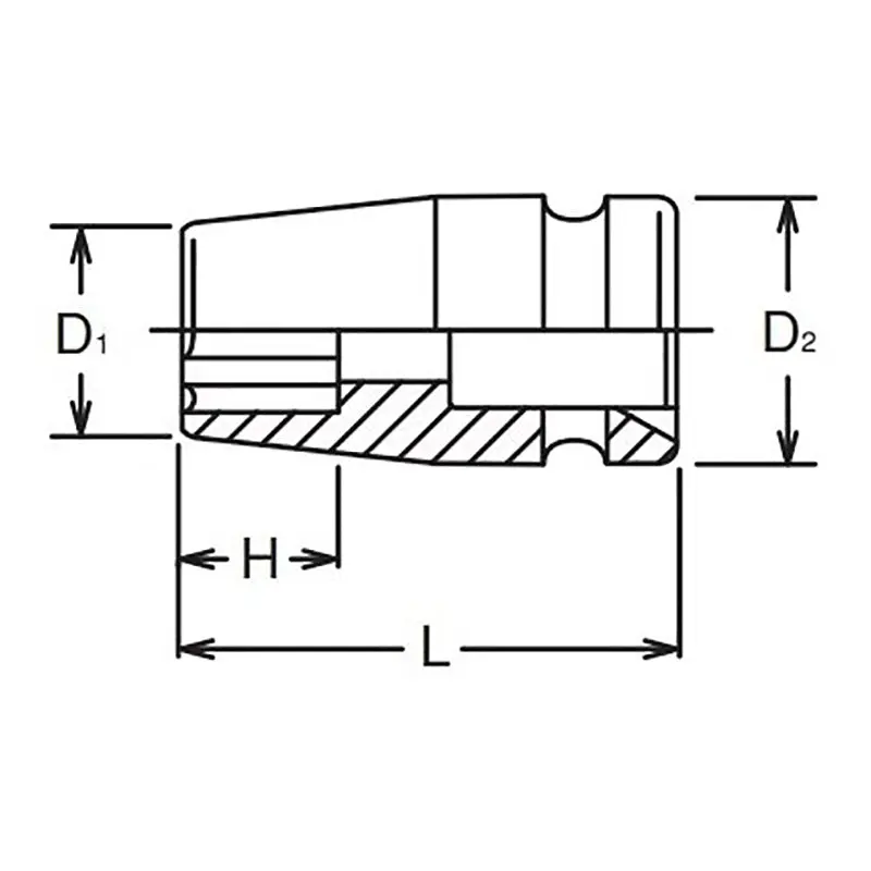 3/4 Sq. Dr. Socket 21mm Surface Drive Length 50mm - Image 2