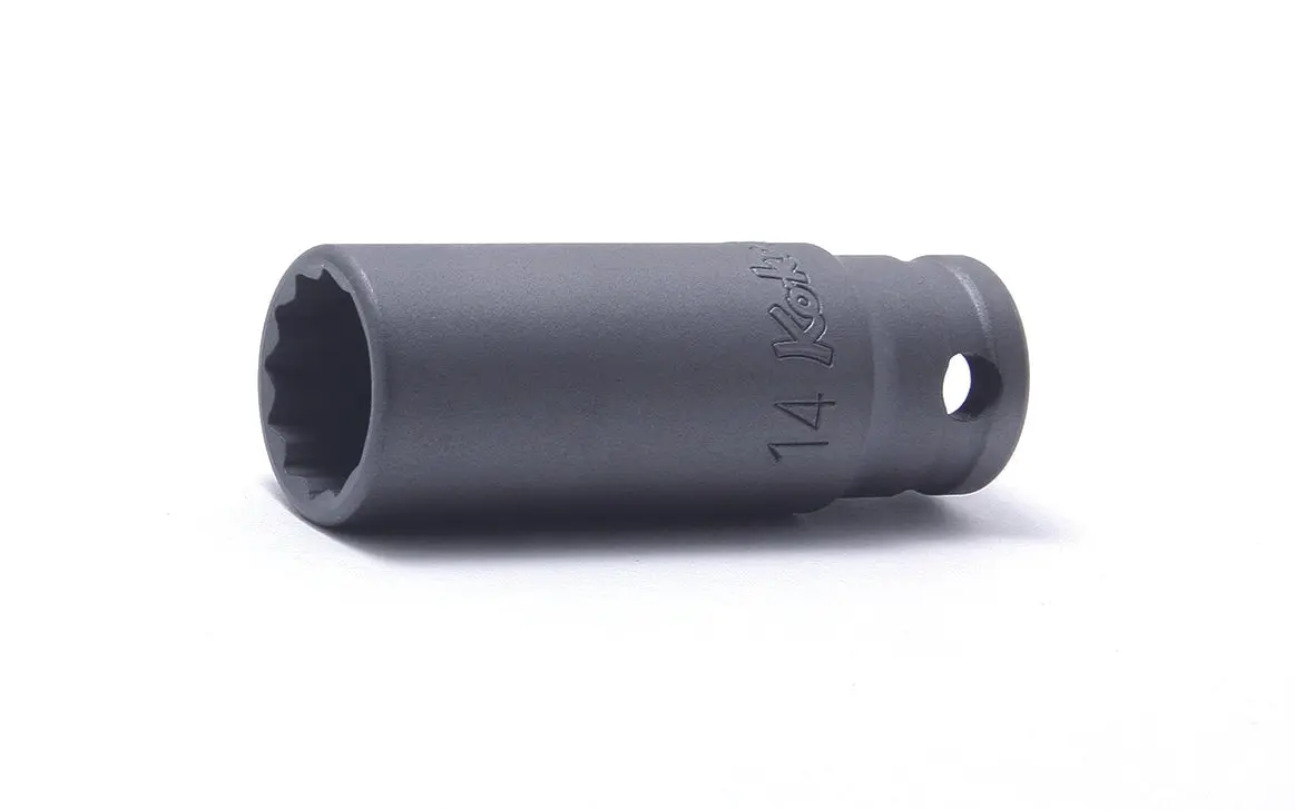 3/8 Sq. Dr. Socket  14mm 12 point Length 55mm