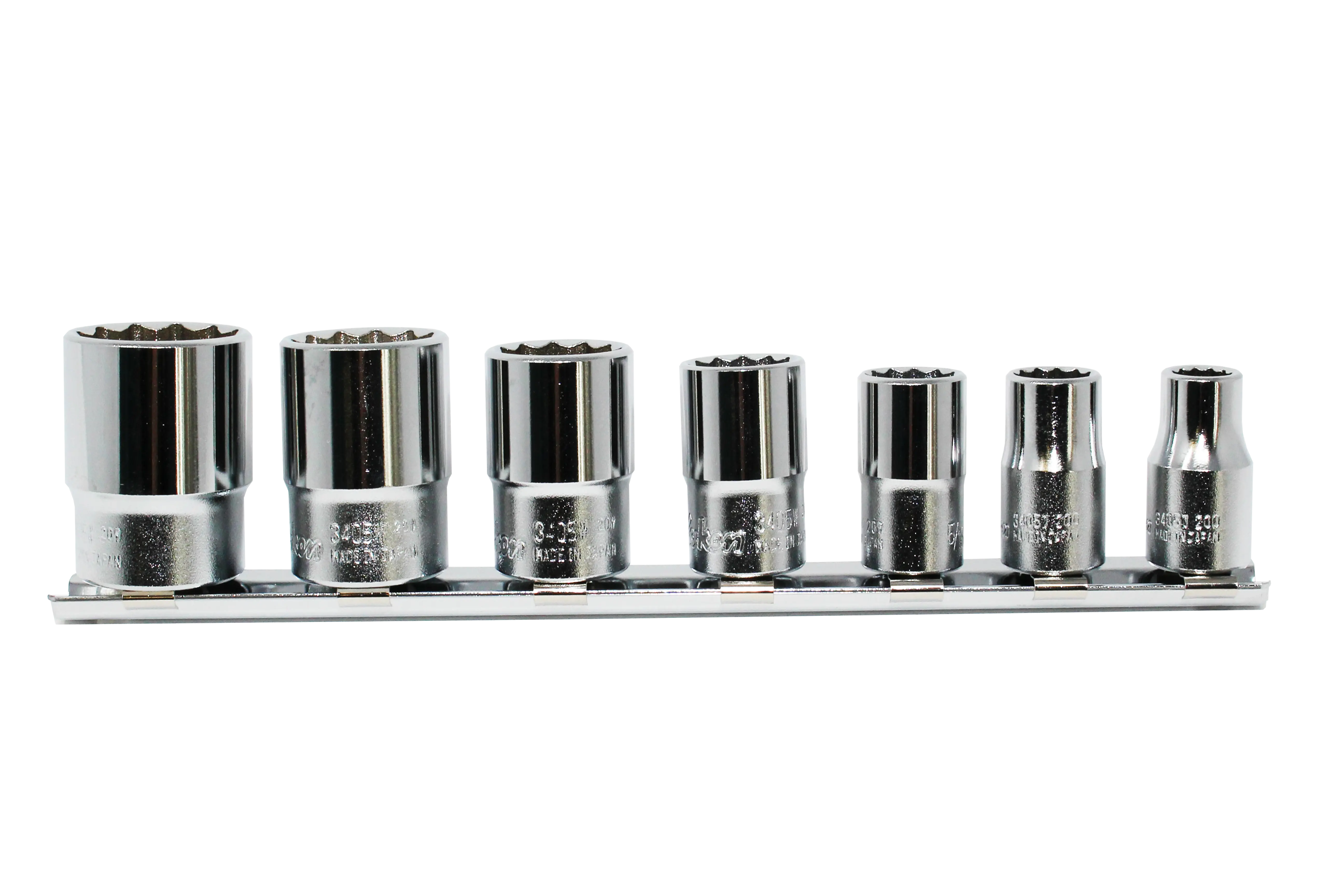 3/8 Sq. Dr. Socket set Whitworth 1/8-1/2 12 point 200mm 7 pieces