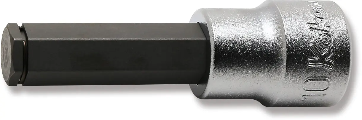 3/8 Sq. Dr. Bit Socket  10mm Grip Ring Length 62mm