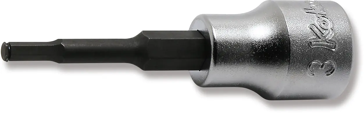 3/8 Sq. Dr. Bit Socket  3mm Grip Ring Length 62mm