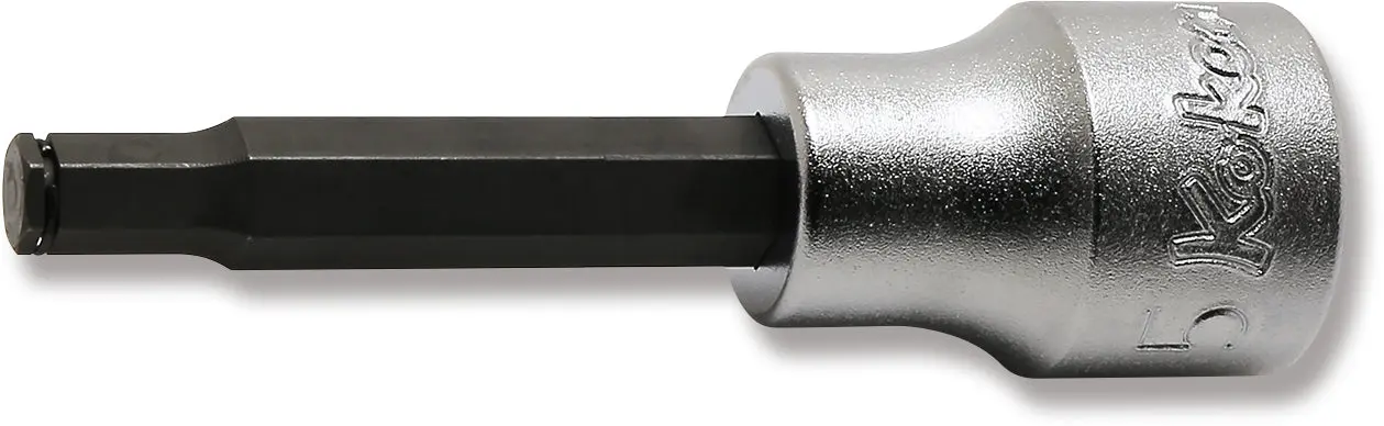 3/8 Sq. Dr. Bit Socket 5mm Grip Ring Length 62mm