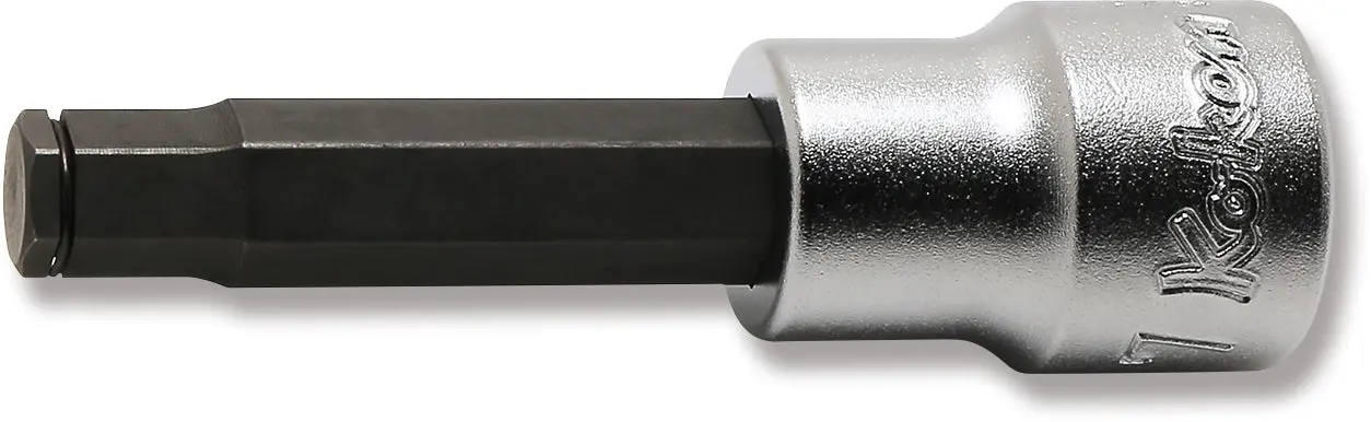 3/8 Sq. Dr. Bit Socket  7mm Grip Ring Length 62mm