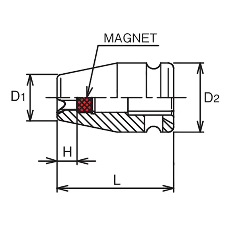 3/8 Sq. Dr. Impact TORX® E14 Socket w/ Magnet - Image 2