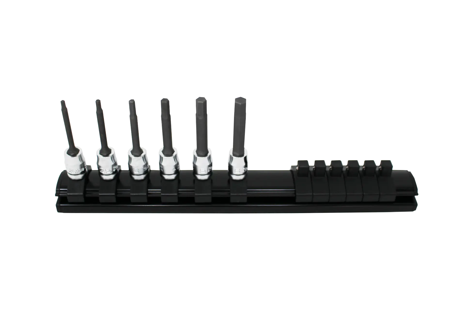 6 piece 1/4" Sq. Drive 50mm Z-Series Hex Bit Socket Set 2-6mm