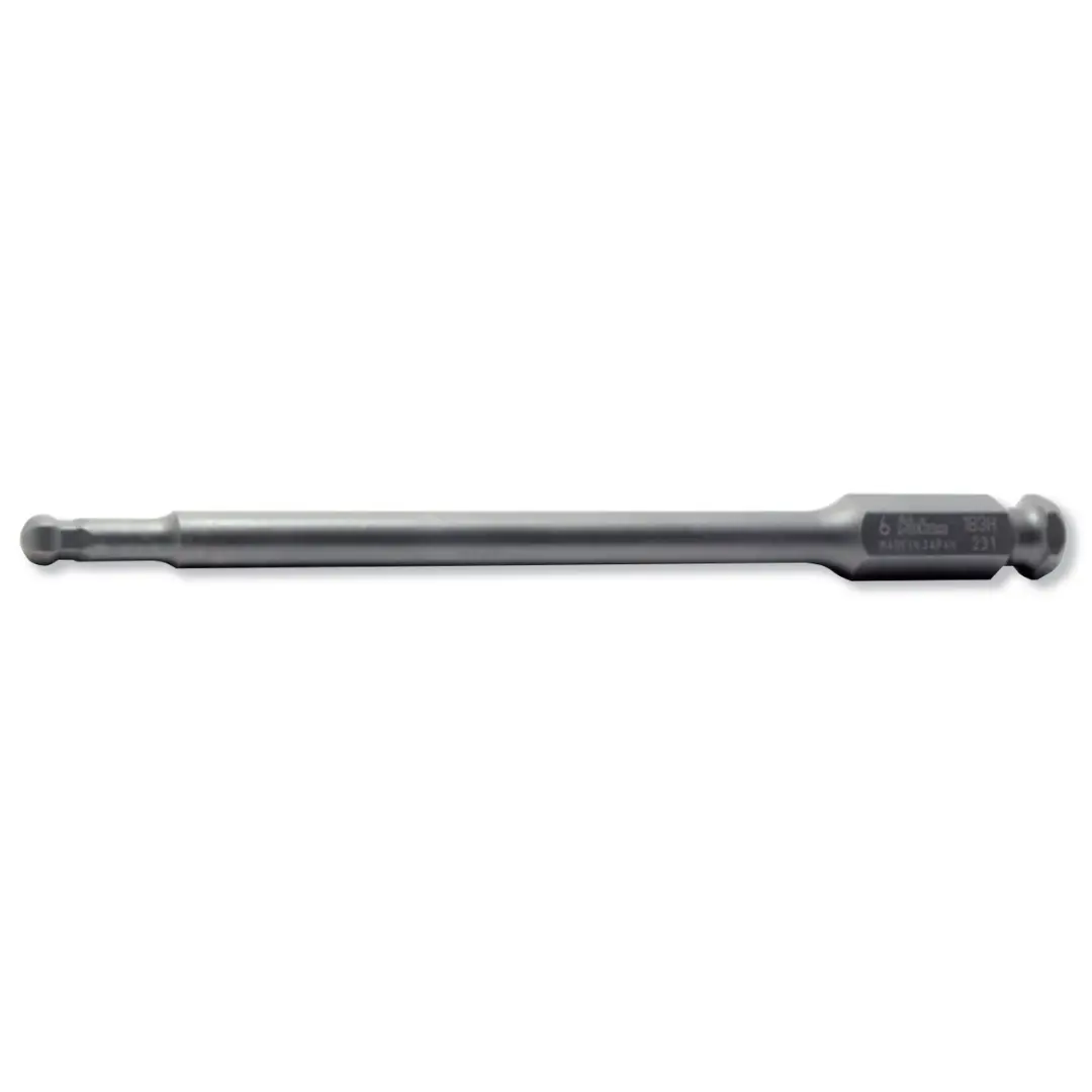 7/16" Hex Drive (E11.2) Ball Point Hex 10mm Bit, length 150mm