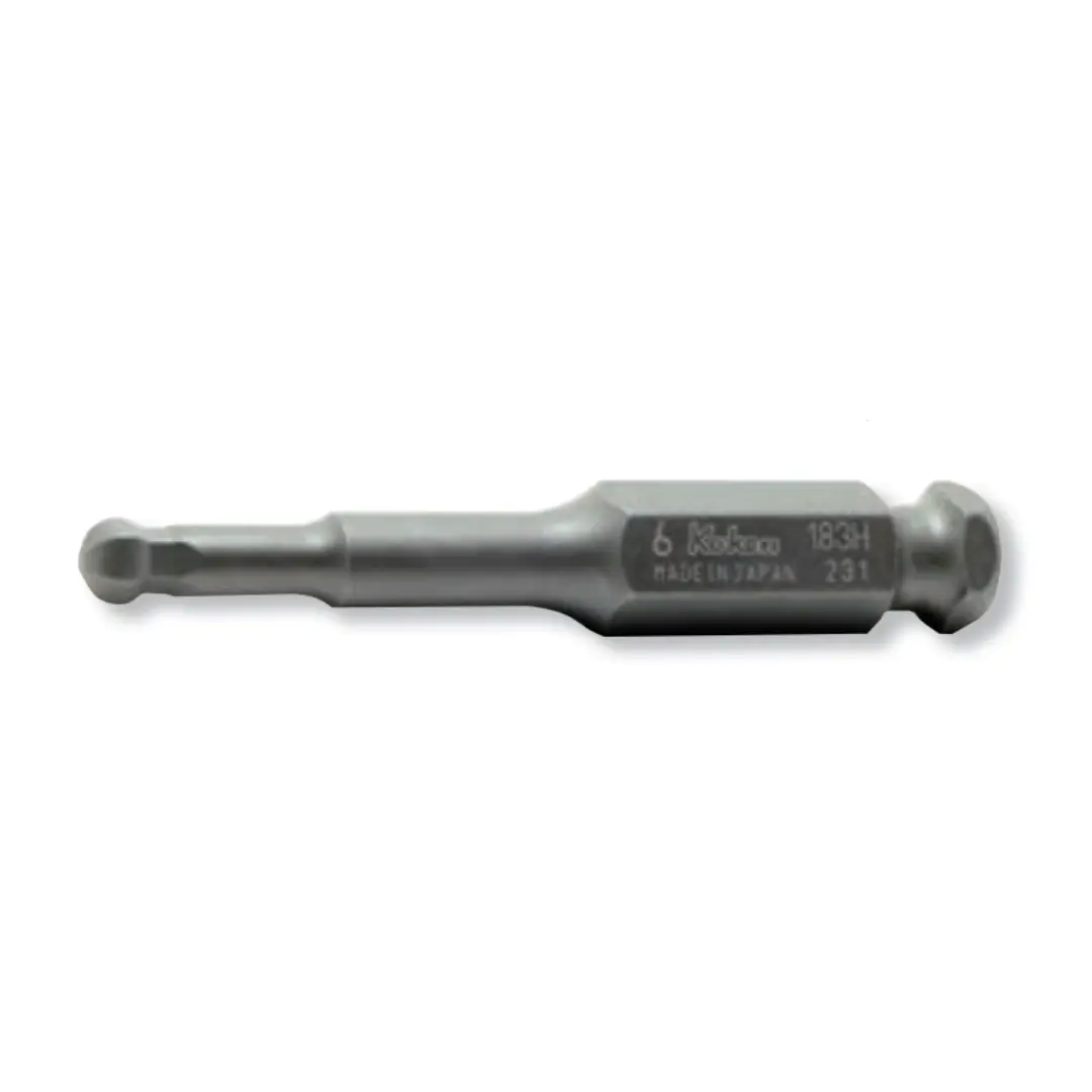 7/16 Hex Dr. Ball Point Hex 6mm Bit, Length 75mm