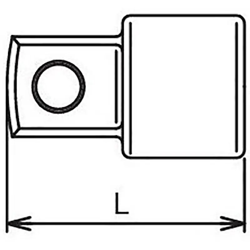 1/2 Sq. Dr. Adaptor  3/4 Square Length 42mm - Image 2