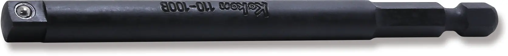1/4 Hex Dr. Adaptor 1/4 Square Length 100mm Ball type