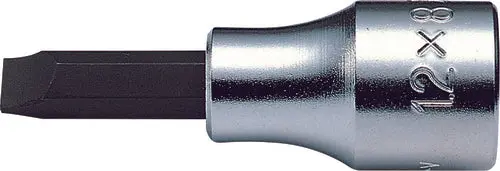 1/2 Sq. Dr. Bit Socket Slotted 1.2x8 Length 60mm