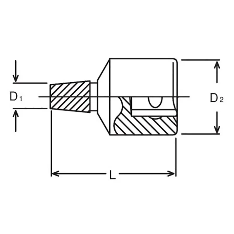 1/2 Sq. Dr. Bolt Twister  10mm  Length 37mm - Image 2