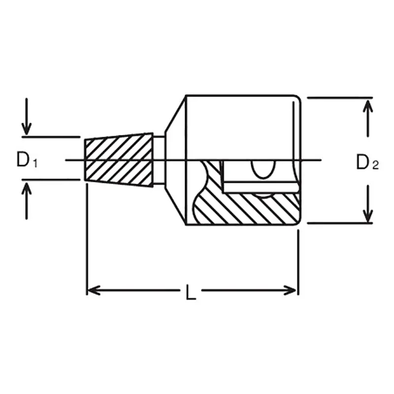 1/2 Sq. Dr. Bolt Twister 14mm Length 37mm - Image 2
