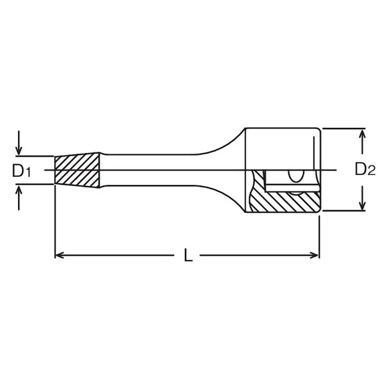3/8 Sq. Dr. Bolt Twister 10mm Length 60mm - Image 2