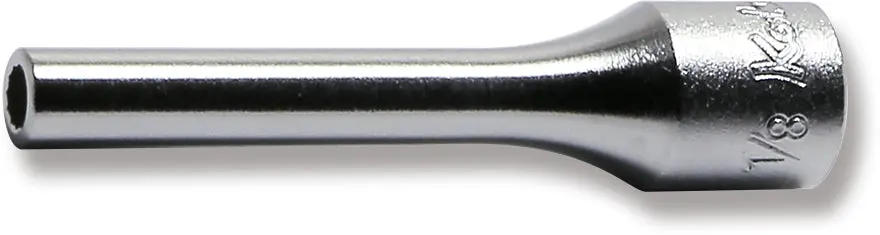 1/4 Sq. Dr. Socket  1/8 12 point Length 50mm