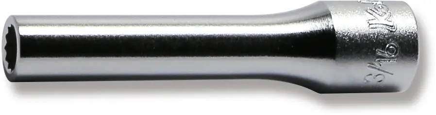 1/4 Sq. Dr. Socket 3/16 12 point Length 50mm
