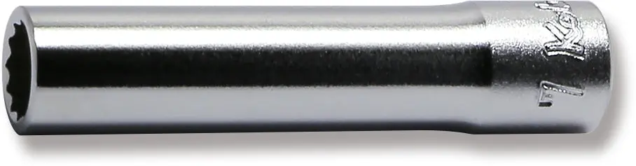 1/4 Sq. Dr. Socket  7mm 12 point Length 50mm