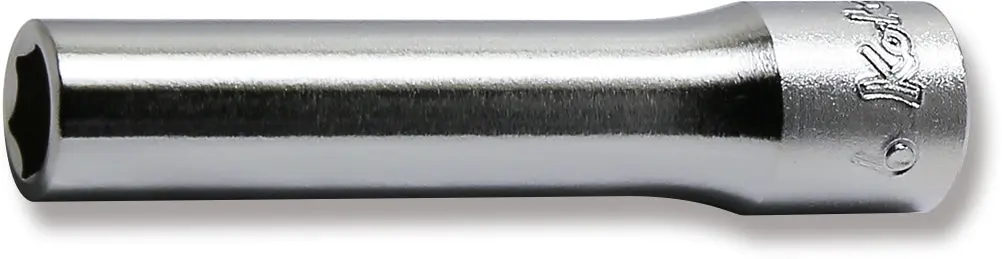 1/4 Sq. Dr. Socket  6mm 6 point Length 50mm