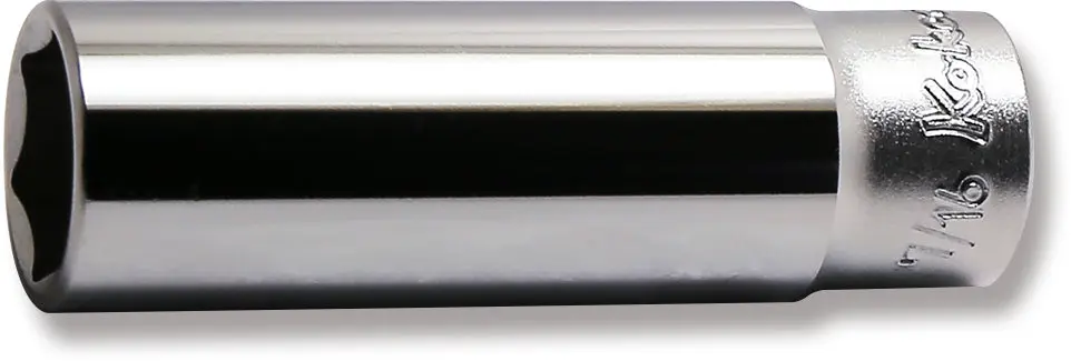 1/4 Sq. Dr. Socket  7/16 6 point Length 50mm
