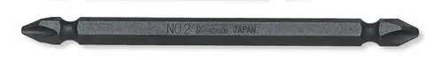 1/4 Hex Dr. Double Ended Bit  PH2  Length 100mm Magnetized