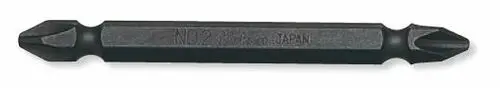 1/4 Hex Dr. Double Ended Bit  PH2  Length 75mm Magnetized