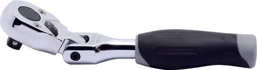 1/4 Sq. Dr. Ratchet Handle  20 teeth Short Length 116mm Flexible Head Plastic Handle