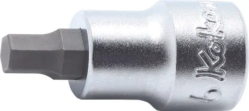 3/8 Sq. Dr. Bit Socket 4mm Hex Length 38mm