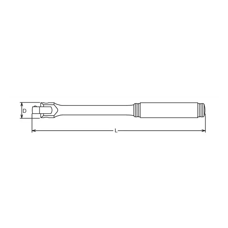 1/2 Sq. Dr. Hinge Handle Length 450mm Plastic Handle - Image 2
