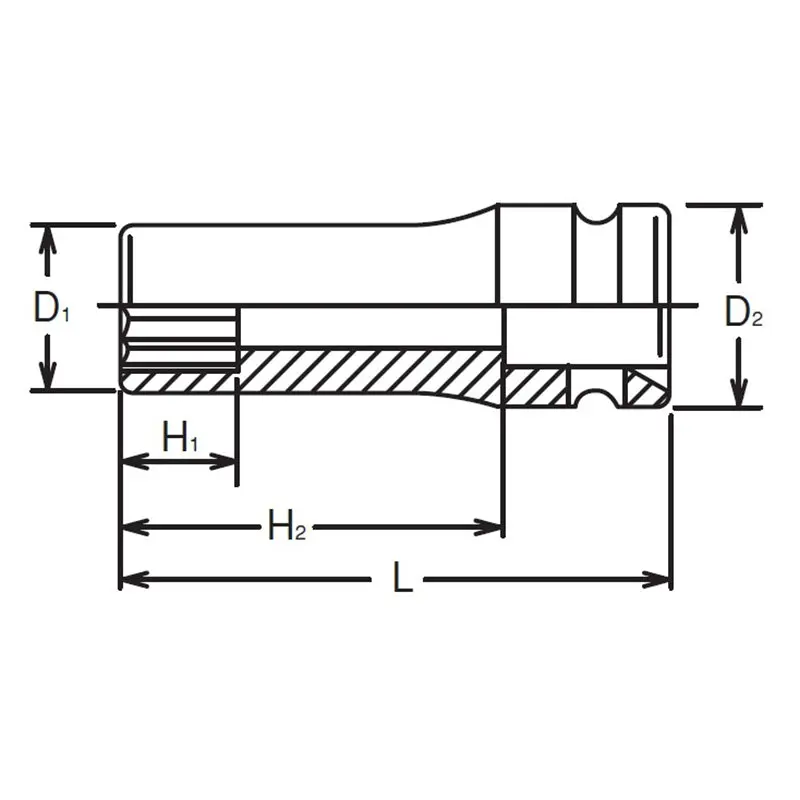 1/2 Sq. Dr. Socket  29mm 12 point Length 85mm - Image 2