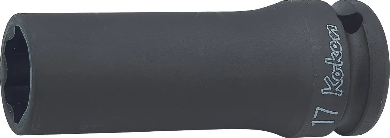 1/2 Sq. Dr. Socket 17mm 12 point Length 80mm Thin walled