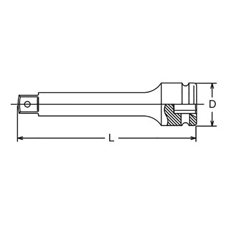 1.1/2 Sq. Dr. Extension Bar Length 175mm Hole type - Image 2