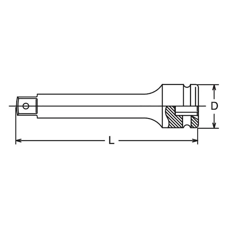 1/2 Sq. Dr. Extension Bar Length 175mm Pin type - Image 2