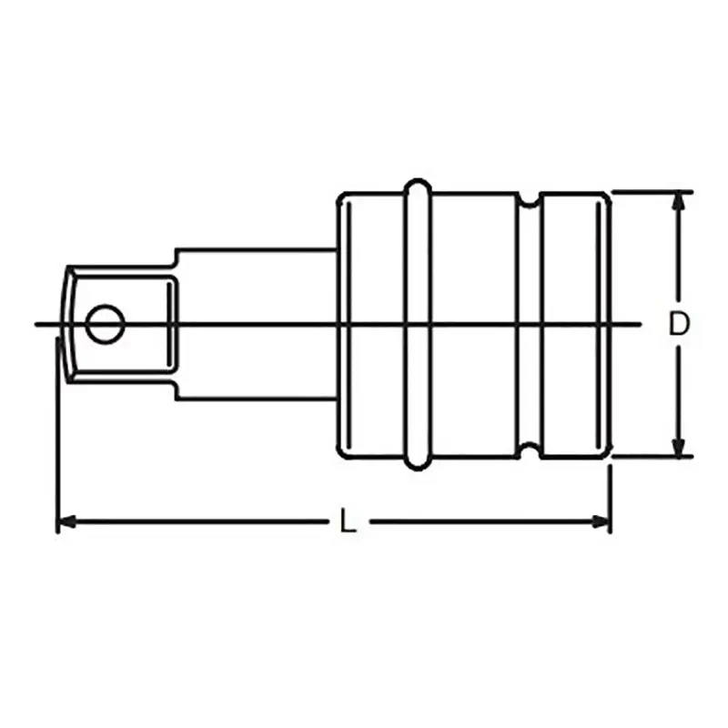 2.1/2 Sq. Dr. Extension Bar Length 250mm Hole type - Image 2