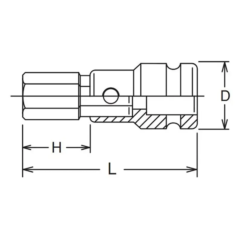 1 Sq. Dr. Bit Socket 27mm Hex Length 98mm - Image 2