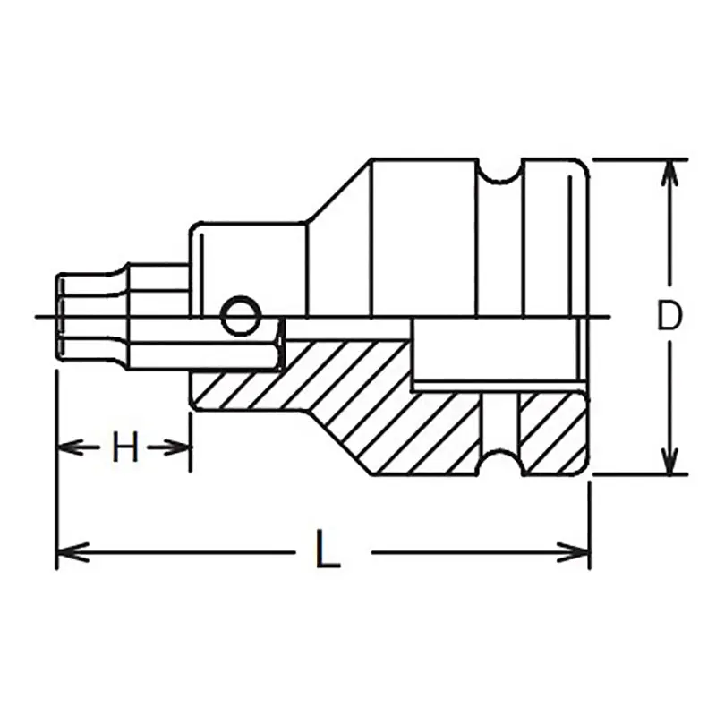 1 Sq. Dr. Bit Socket 5/8 Hex Length 92mm - Image 2