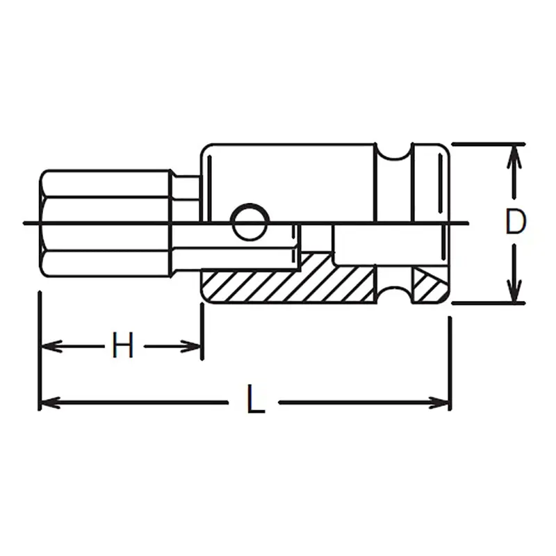 3/4 Sq. Dr. Bit Socket 32mm Hex Length 88mm - Image 2