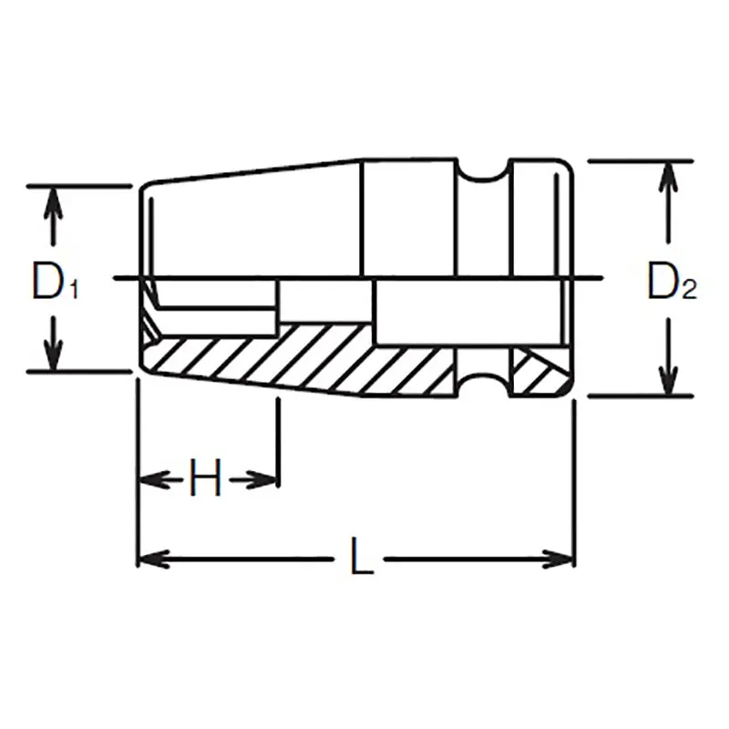 1/2 Sq. Dr. Socket 27mm Pathfinder Length 40mm - Image 2