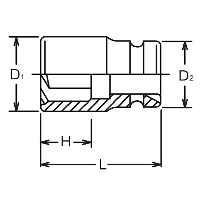 1/4 Sq. Dr. Socket 10mm Pathfinder Length 23mm - Image 2
