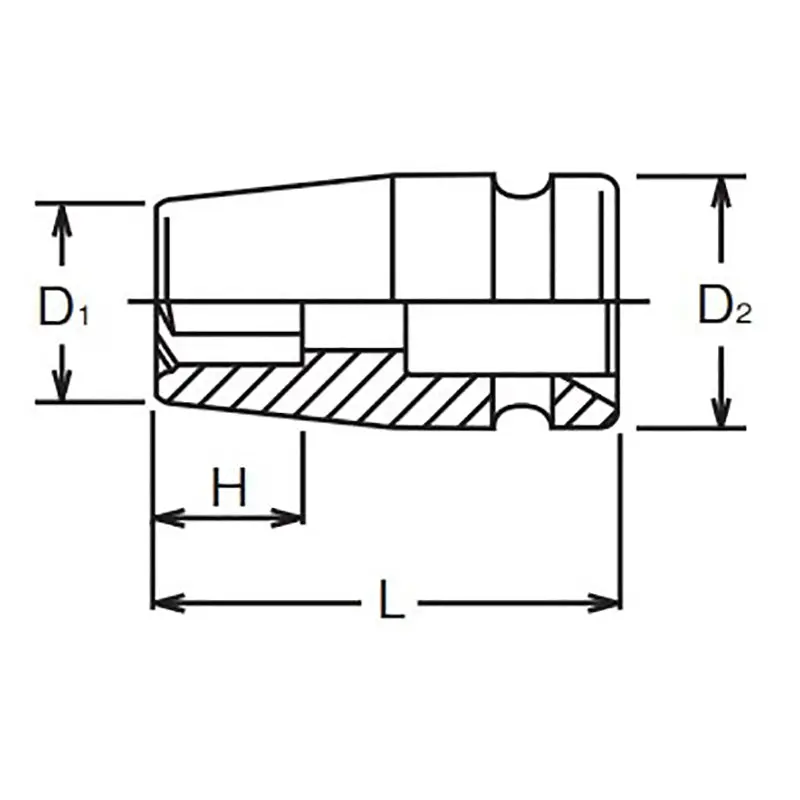 3/8 Sq. Dr. Socket 12mm Pathfinder Length 32mm - Image 2