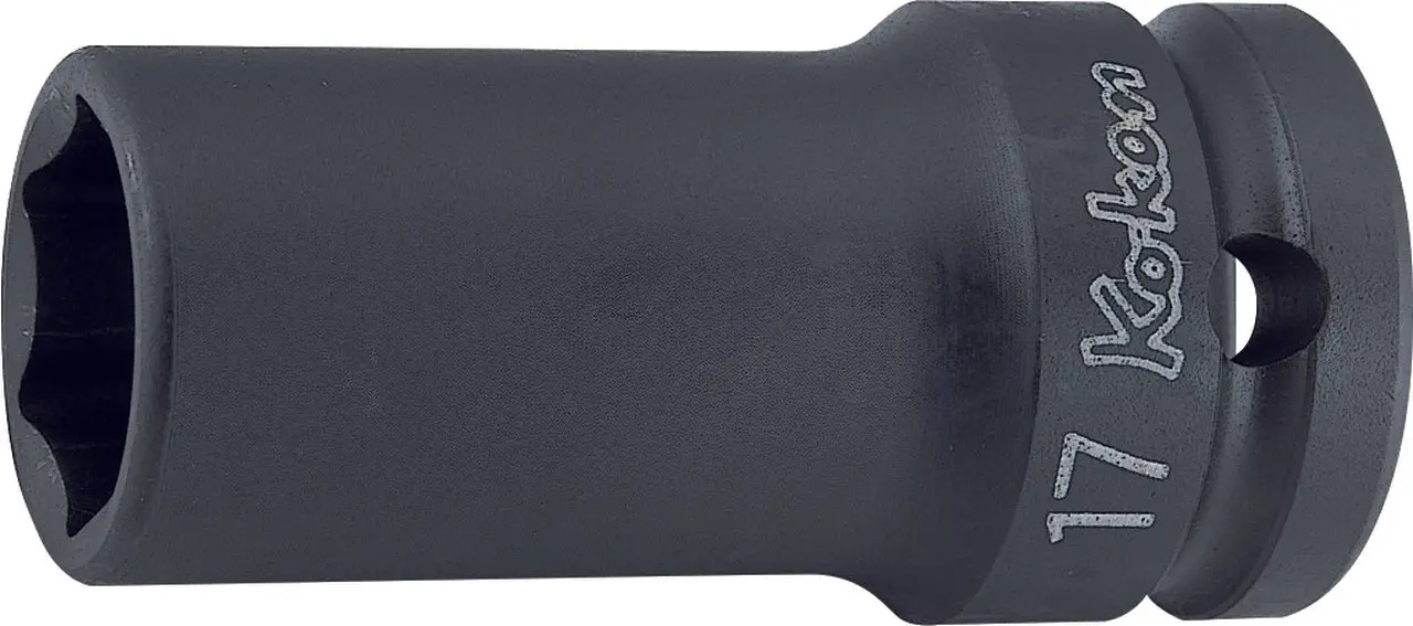 1/2 Sq. Dr. Socket 15mm 6 point Length 60mm Thin walled