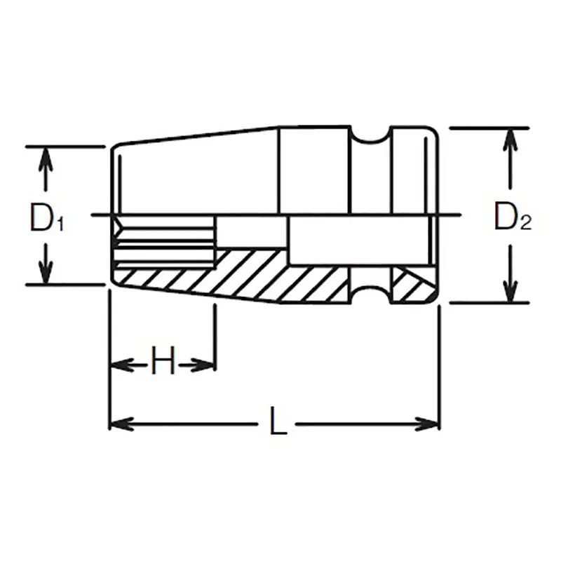 1/2 Sq. Dr. Socket  30mm 12 point Length 42mm - Image 2