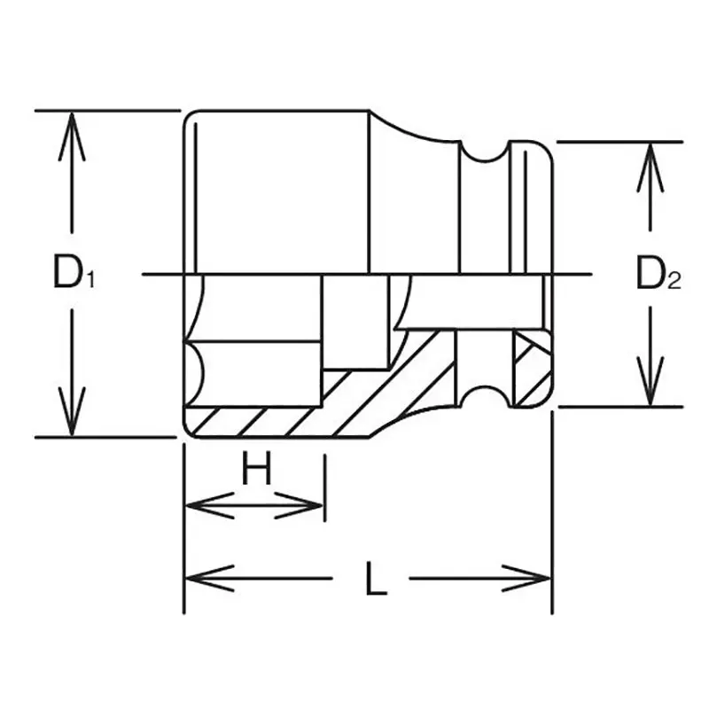 3.1/2 Sq. Dr. Socket  8.1/2 6 point Length 260mm - Image 2