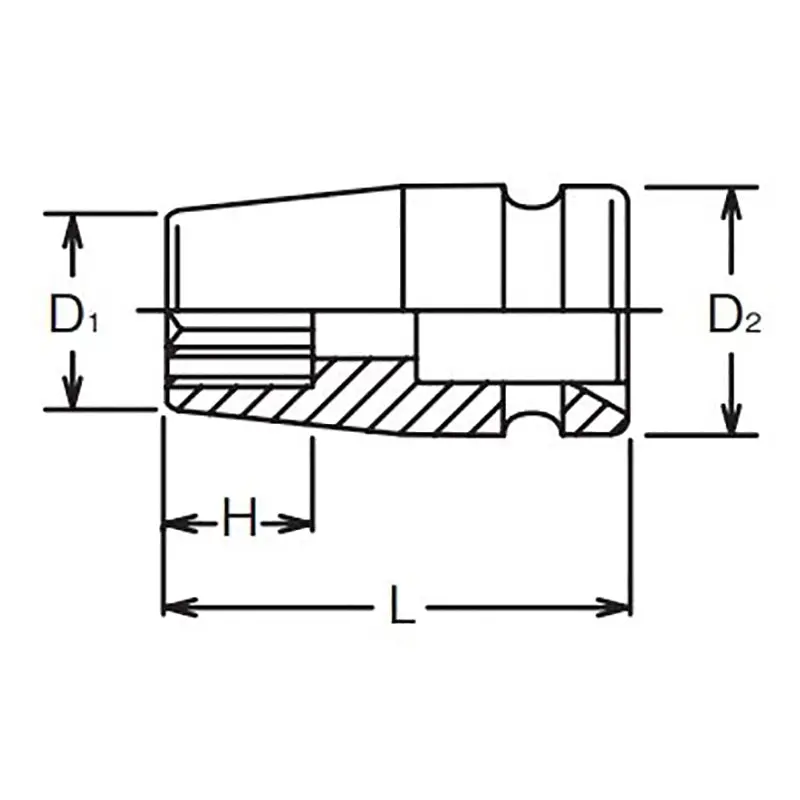 3/4 Sq. Dr. Socket 1.5/16 12 point Length 55mm - Image 2